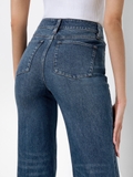 Quần jean ALICE OLIVIA 5 khuy ống vẩy