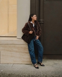 Áo lông SANDRO nâu