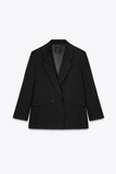 Blazer ZARA đen cổ bẻ 2 khuy