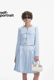 Áo khoác SELF PORTRAIT lụa xanh (có set)