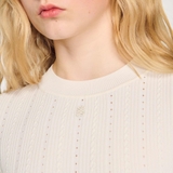 Váy len SANDRO đen trắng