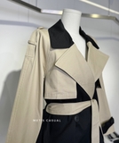 Coat MAJE cải màu kèm belt