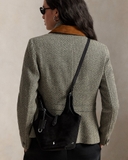 Túi giỏ RALPH LAUREN da lộn