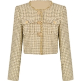 Áo khoác SELF PORTRAIT Tweed nâu