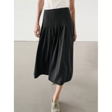 Chân váy MASSIMO DUTTI đen xếp ly