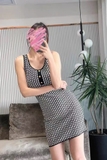 Váy 2 dây JOYRA hoạ tiết 3 khuy