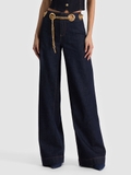 Quần jean ALICE OLIVIA belt xích vàng