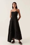 Váy AJE 2 dây đen dáng dài