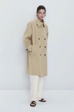 trendcoat MASSIMO DUTTI khaki 2024