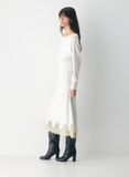 Chân váy ARITZIA lụa cải ren 2 màu