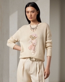 Áo len RALPH LAUREN gấu hồng khuyên tai