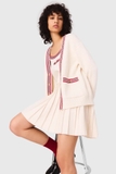 Cardigan MAJE viền đỏ