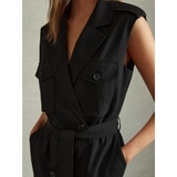 Váy REISS sát nách cổ bẻ kèm belt