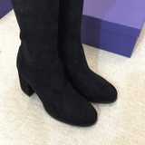 Boot đùi da lộn STUART 7cm