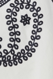 Váy 2 dây CLAUDIE trắng cải ren đen