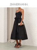 Váy ZIMMERMANN 2 dây đen dài