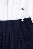 Váy sơ mi MAJE trắng kèm chân váy navy 2in1
