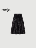 Chân váy MAJE midi bling