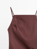 Váy 2 dây MASSIMO DUTTI boocdo linen