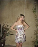 Váy cúp ngực ALICE+OLIVIA hoa