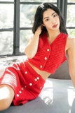 Set gilet SANDRO dạ đỏ