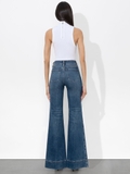 Quần jean ALICE OLIVIA 5 khuy ống vẩy