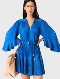 Váy MAJE xanh xếp ly