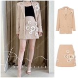 Chân váy AJE hoa nổi