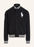 Bomber RALPH LAUREN đen viền trắng
