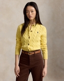 Cardigan vặn thừng RALPH LAUREN khuy sừng vàng