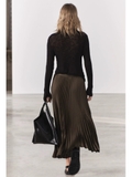 Chân váy ZARA midi lụa