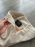 Quần MASSIMO DUTTI linen xếp ly cạp