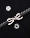 Áo SELF PORTRAIT đen cổ vuông