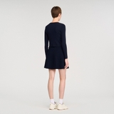 Cardigan SANDRO navy logo