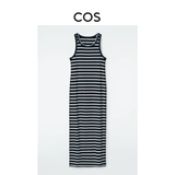 Váy COS sát nách kẻ navy