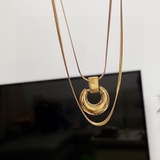 Vòng cổ Chanel vàng