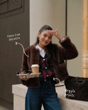 Áo lông SANDRO nâu