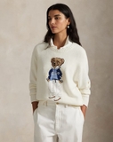 Áo len RALPH LAUREN trắng áo khoác S