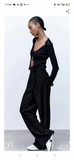 Quần xuông Zara 1 khuy 2 màu