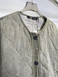 Parka Zara trần trám xanh rêu