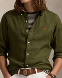 Sơ mi RALPH LAUREN 5 màu classic fit linen