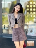 Blazer dạ SANDRO nâu