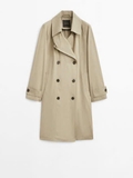 trendcoat MASSIMO DUTTI khaki 2024