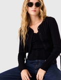Set MAJE cardigan + áo 2 dây đen
