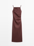 Váy 2 dây MASSIMO DUTTI boocdo linen