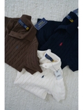 Áo len polo RL cộc tay 3 màu