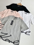 Tshirt KARL LARGERFELD trơn thêu nổi chân