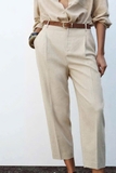 Quần baggy ZARA linen kèm belt