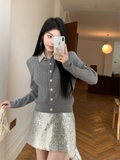 Áo len MAJE ghi cổ đá