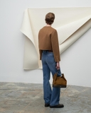 Áo khoác SANDRO dạ nâu